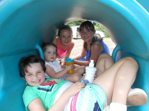Chillin' in the shaded tube